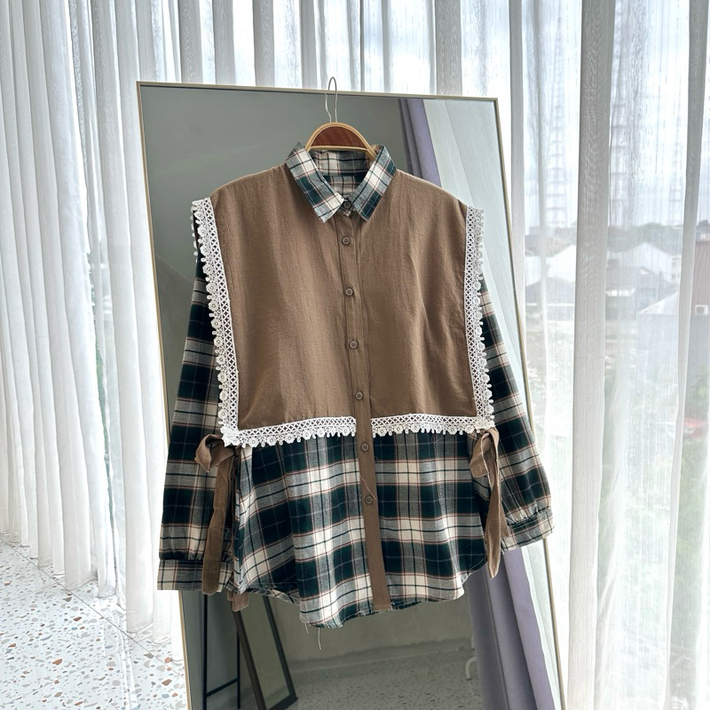 Jual MYSHIRT Kemeja Katun Mix Linen Kemeja Vest Ikat Shopee Indonesia