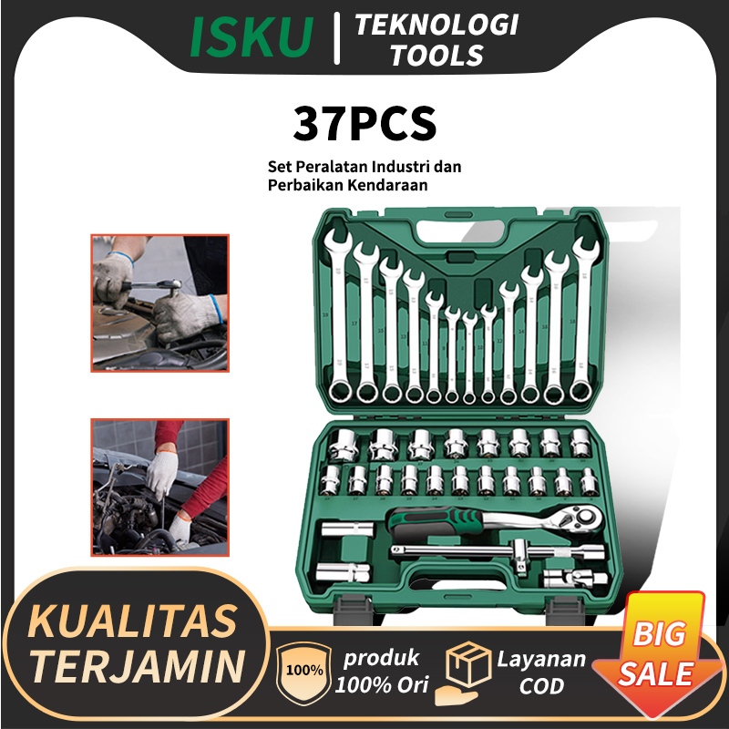 Jual Isku Tool Kit Set Kunci Sok Pcs Mm Mata Lengkap