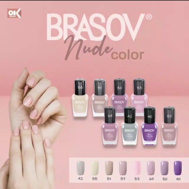 Jual BRASOV KUTEK NUDE COLOUR Brasov Nail Polish Nude Colour Ml