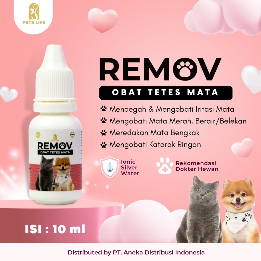 Jual REMOV Obat Mata Kucing 10ml Obat Tetes Mata Kucing Shopee Indonesia