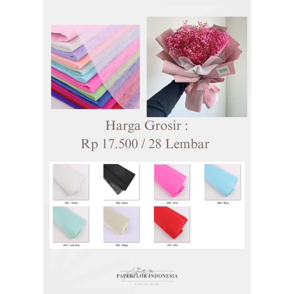 Jual Lembar Kertas Tissue Tissue Paper Kertas Tisu Bouquet