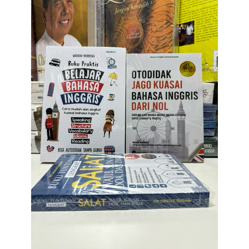 Jual Paket 3 Buku Praktis Belajar Bahasa Inggris Otodidak Jago Kuasai