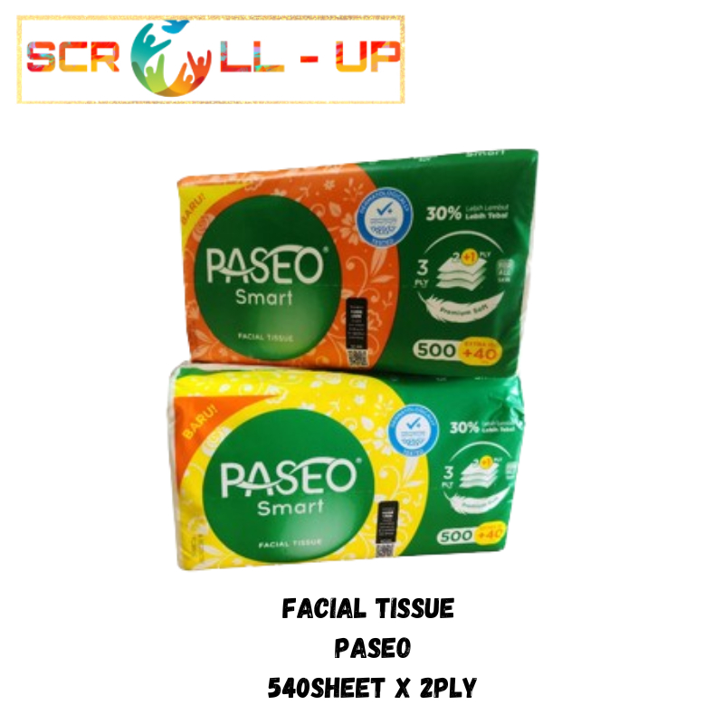 Jual Tissue Paseo Smart 540 500 40 Ply 3 Ply Facial Tisu Tissu Wajah