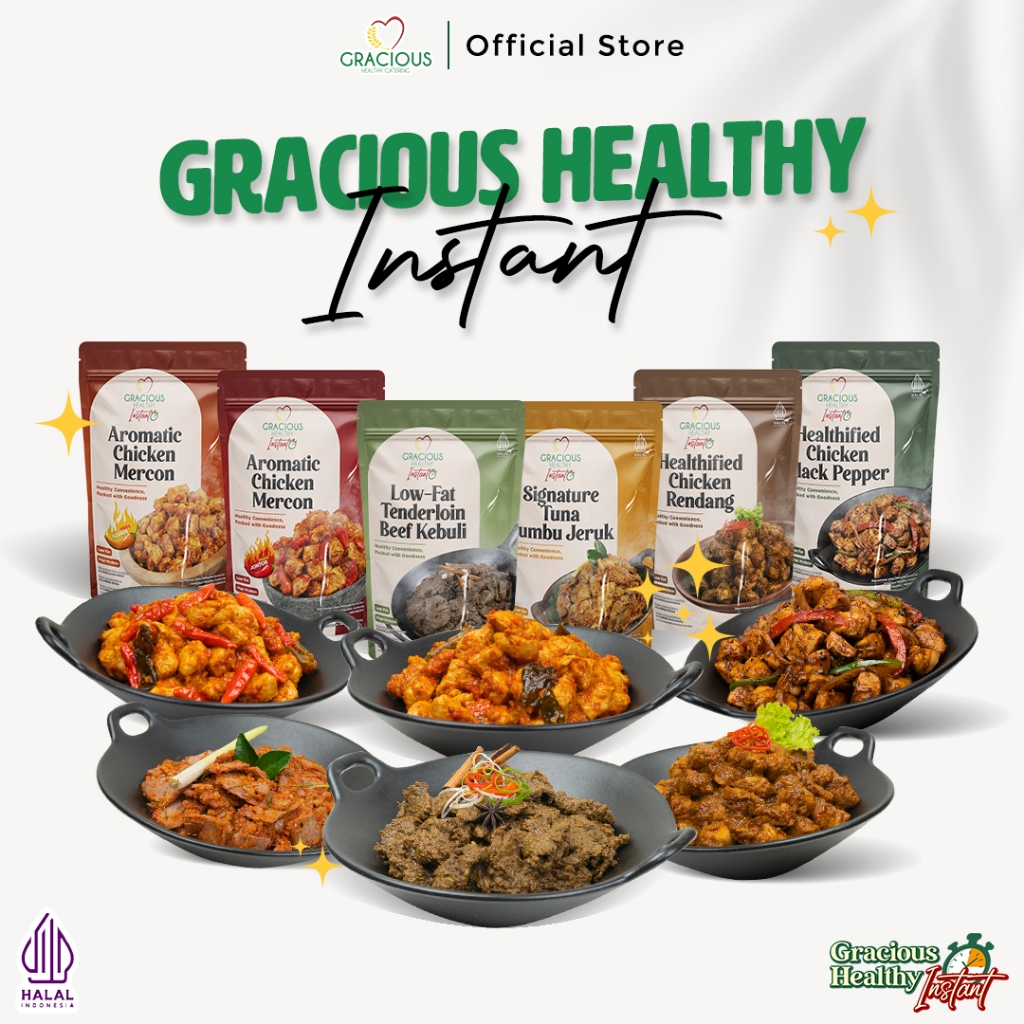 Jual GRACIOUS HEALTHY INSTANT Makanan Sehat Siap Saji Tanpa Bahan