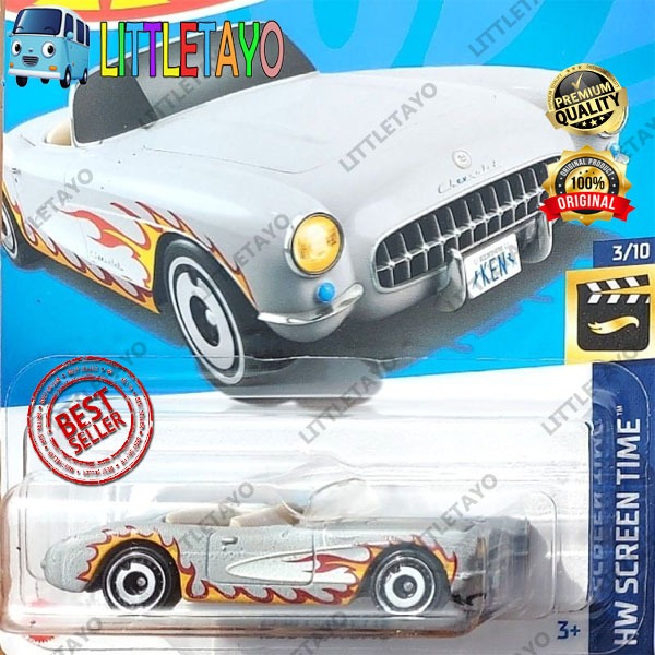 Jual HOTWHEELS BARBIE THE MOVIE 1956 CORVETTE PINK BIRU 2024 ABU