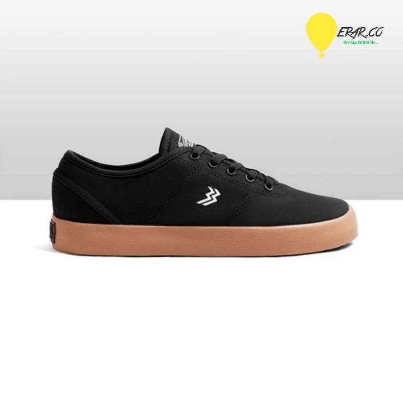 Jual Geoff Max Official Ethan Black Gum Shoes Vulcanized Sepatu