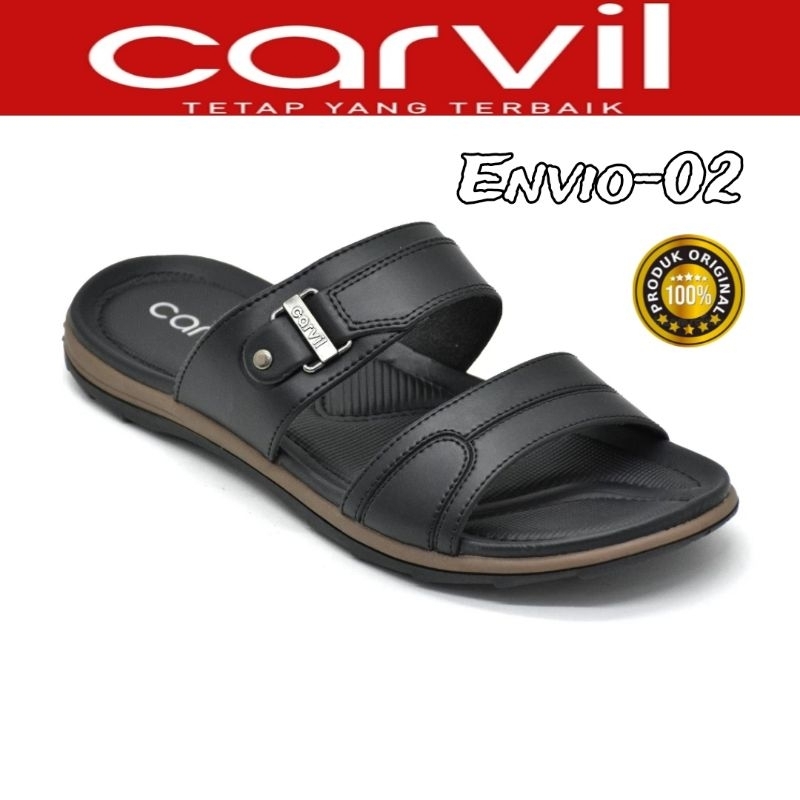 Jual CARVIL Sandal Selop Cowok Pria Cowok Anti Slip Ringan Original