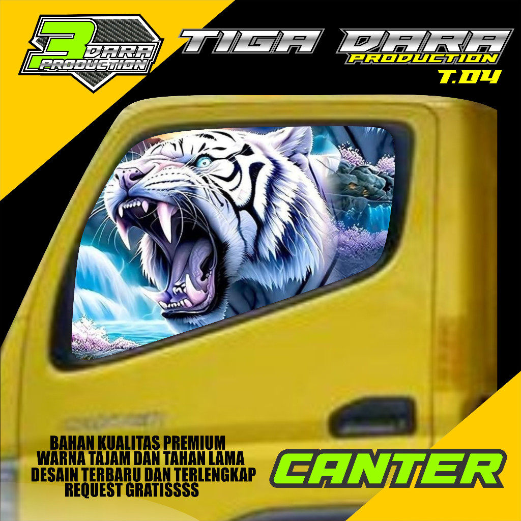 Jual Stiker One Way Kaca Samping Truk Canter Kode T Shopee Indonesia