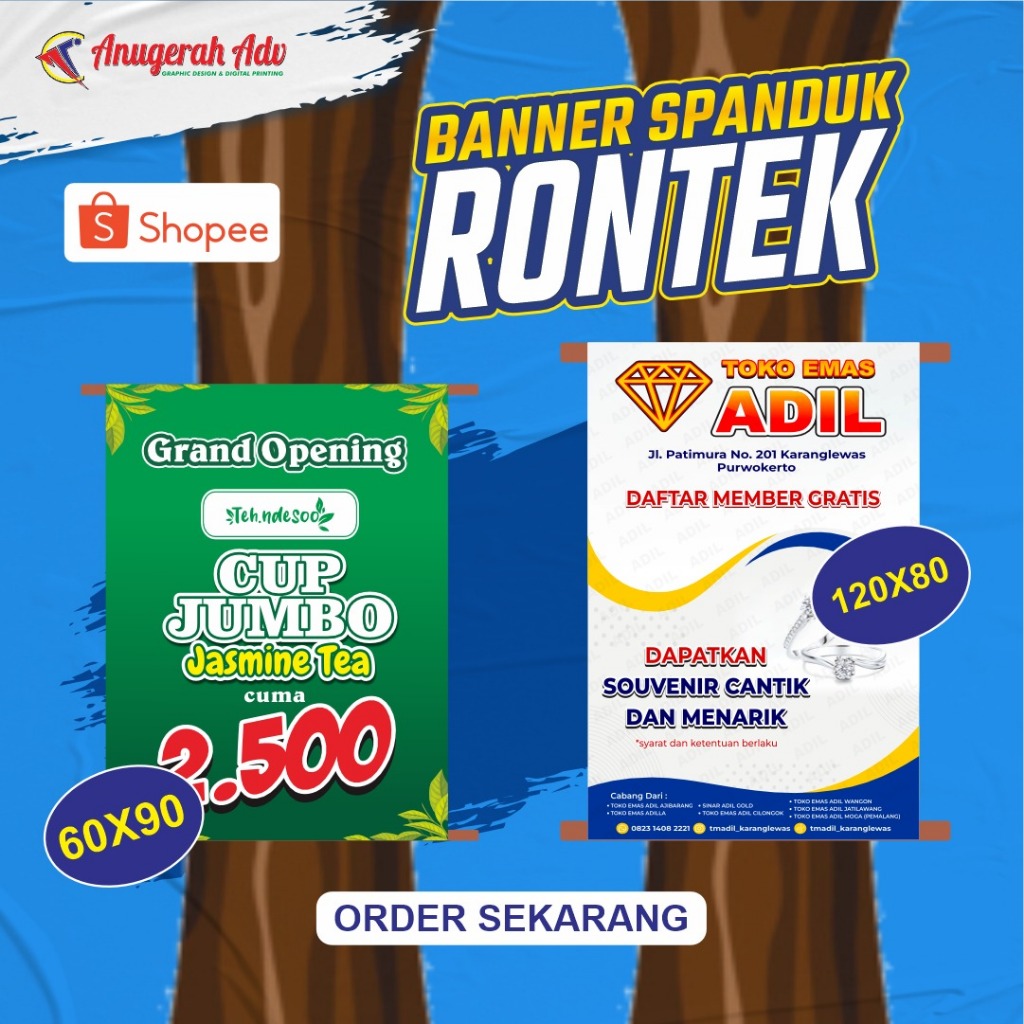 Jual Banner Spanduk Murah Promosi Banner Rontek Banner Untuk Di