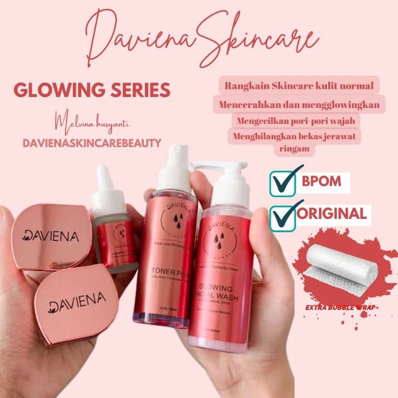 Jual Daviena Skincare Glowing Series Paket Lengkap Official Store