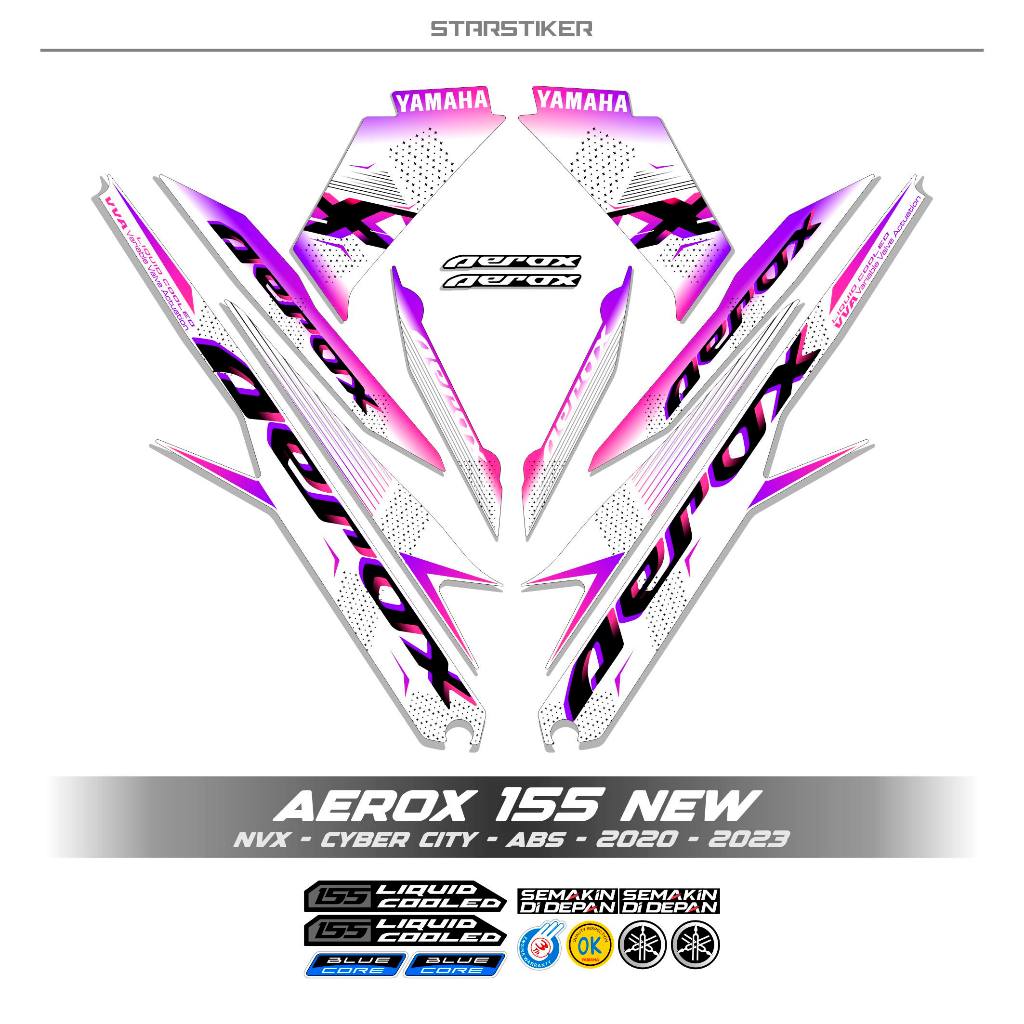 Jual Striping Aerox Motif Nvx Cyber City Yamaha New