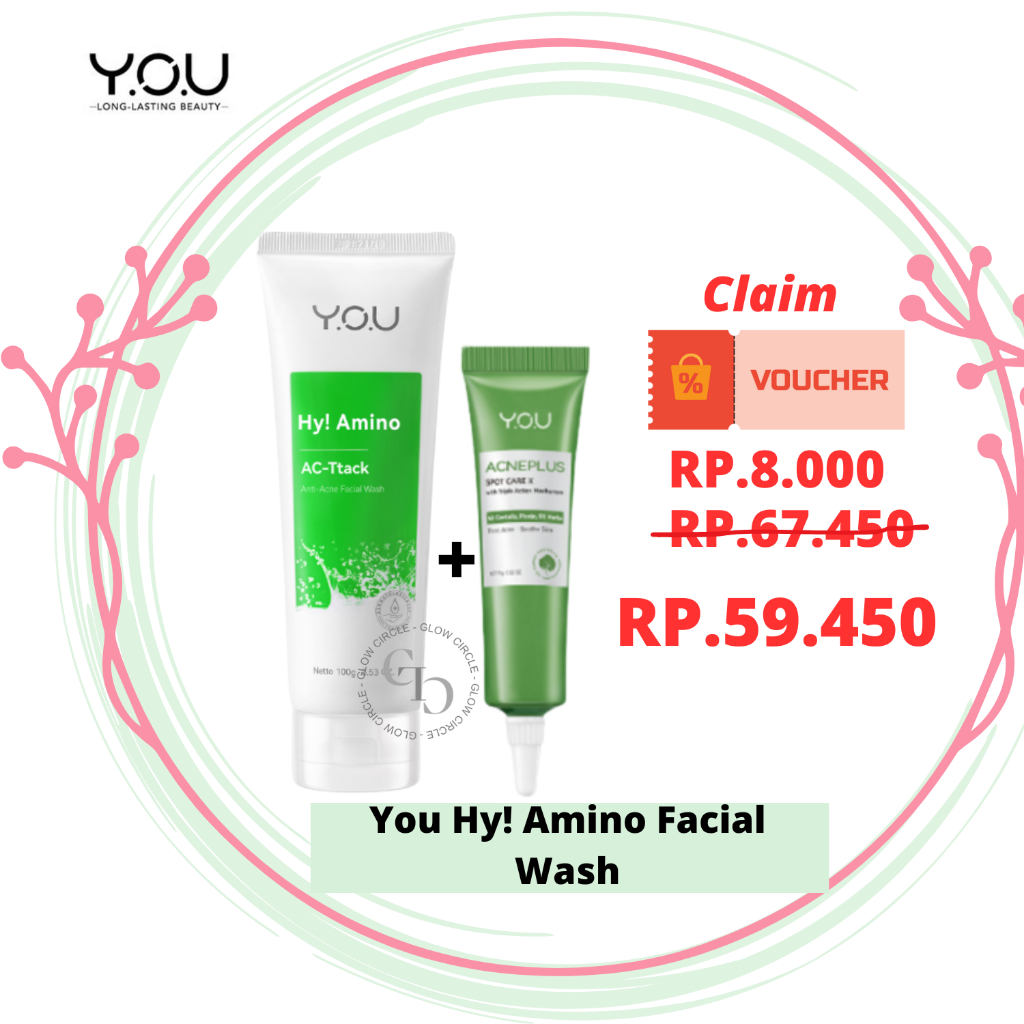 Jual Paket Penghilang Jerawat You Hy Amino Anti Acne Facial Wash You