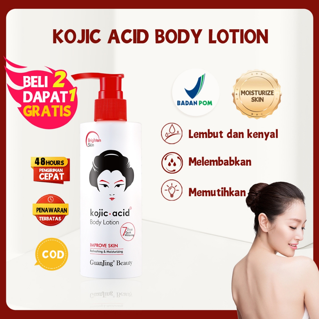 Jual Beli Gratis Kojic Acid Body Lotion Guanjing Days Quick