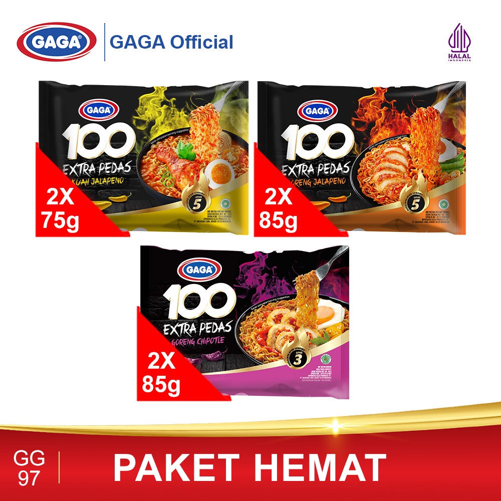 Jual Gaga Extra Pedas Goreng Jalapeno Chipotle Kuah Jalapeno