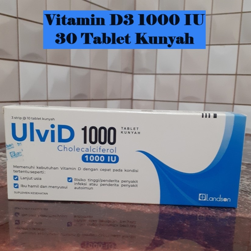 Jual Ulvid D Iu Box Tablet Kunyah Vitamin D Iu