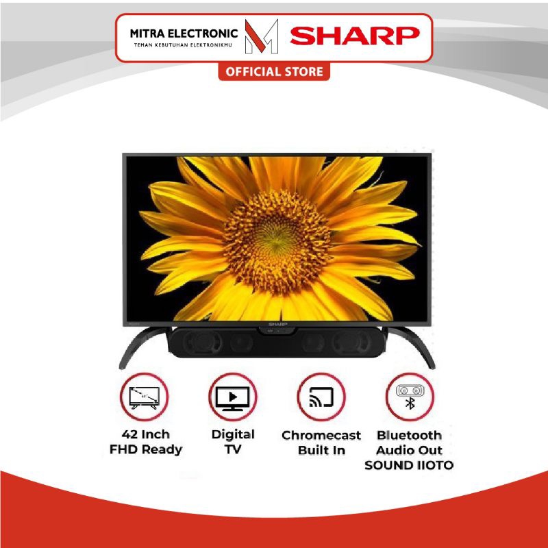 Jual Sharp Led Digital Tv 42 Inch 2T C42DD1I Full Hd Digital Broadcast