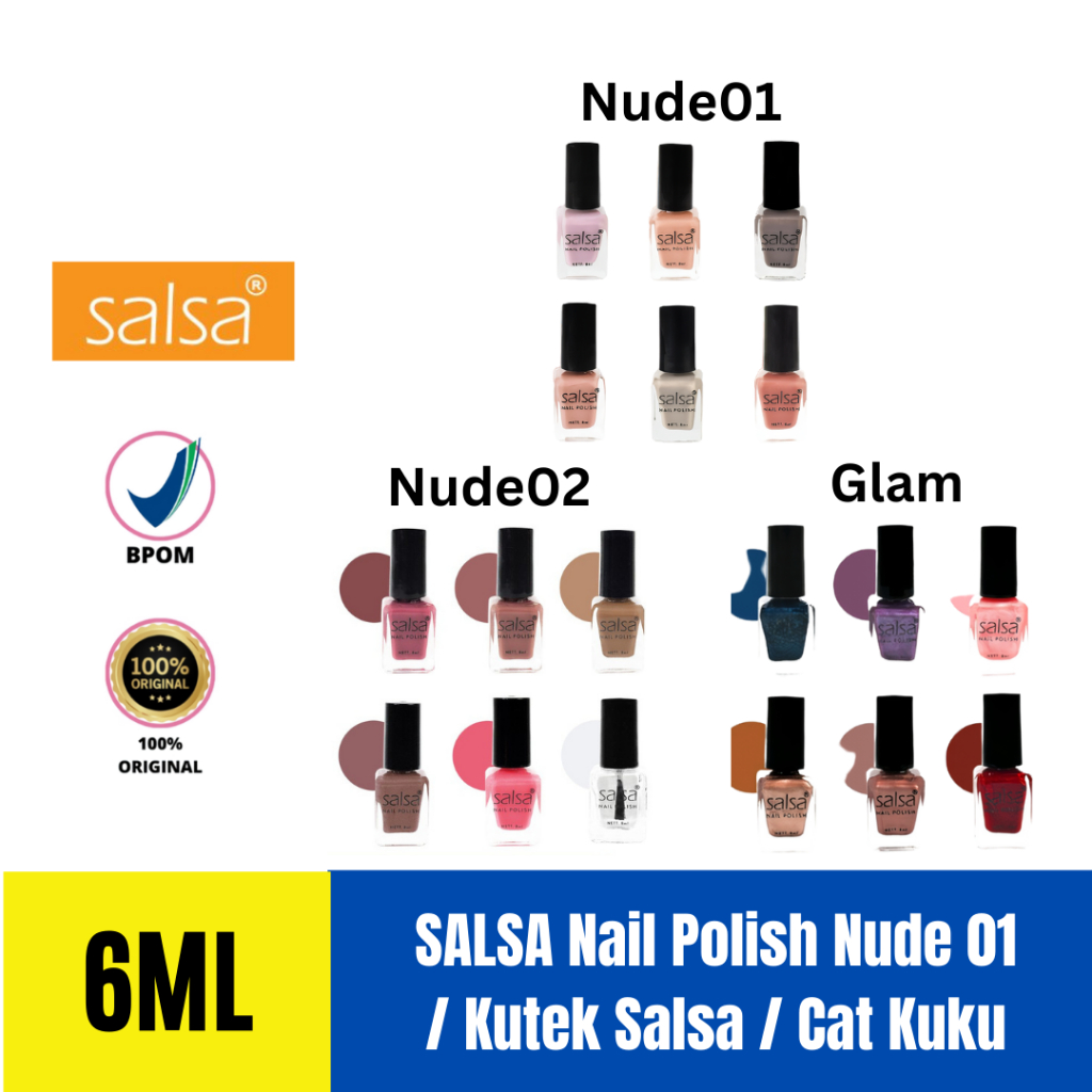 Jual SALSA Nail Polish Box Isi Pcs Nude Nude Glamor