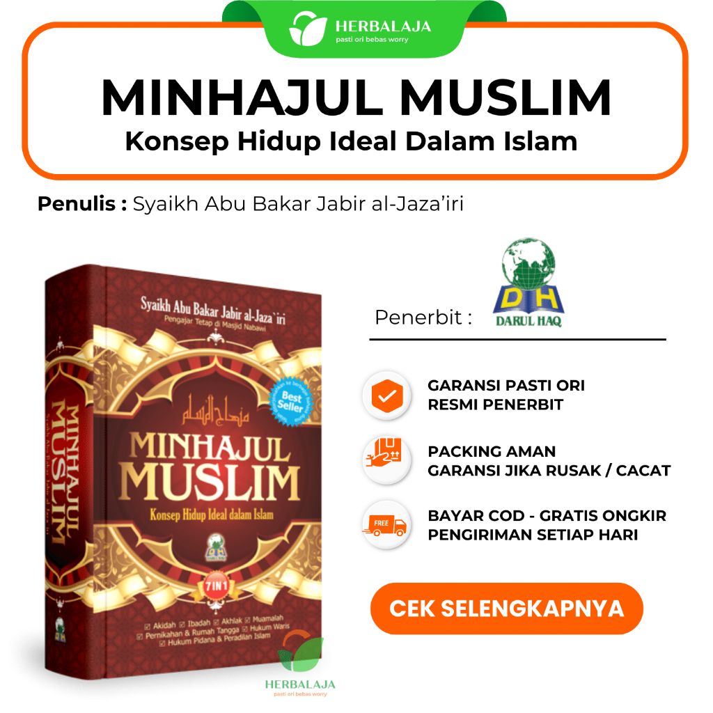 Jual Buku Kitab Minhajul Muslim Konsep Hidup Ideal Dalam Islam Penerbit