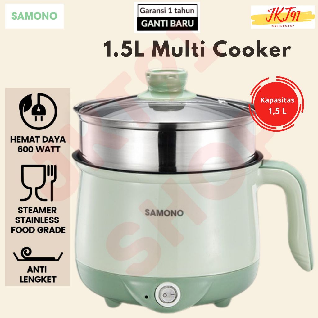 Jual Panci Listrik Samono Liter Teflon Fry Pan Keramik Ceramic