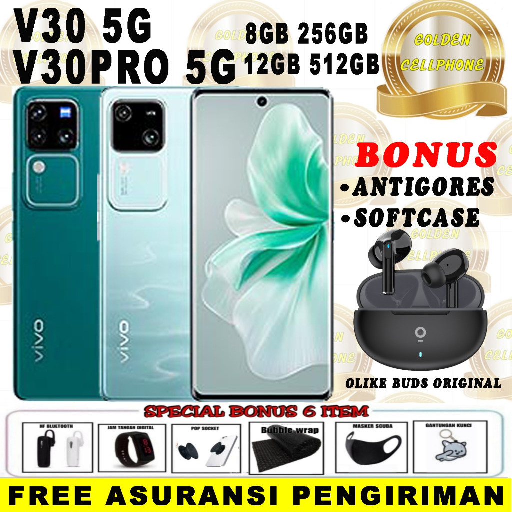 Jual VIVO V30 5G 8 256 12 512 V30 PRO 5G 12 512 GARANSI RESMI