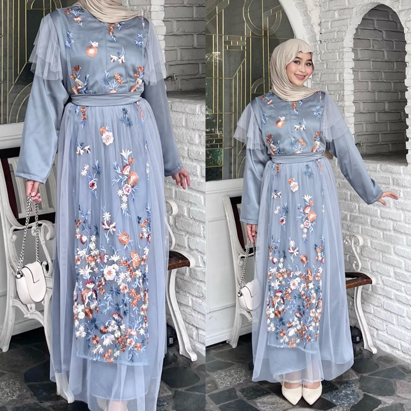 Jual RAYYANA DRESS DRESS KONDANGAN DRESS SATU OUTFIT LEBARAN