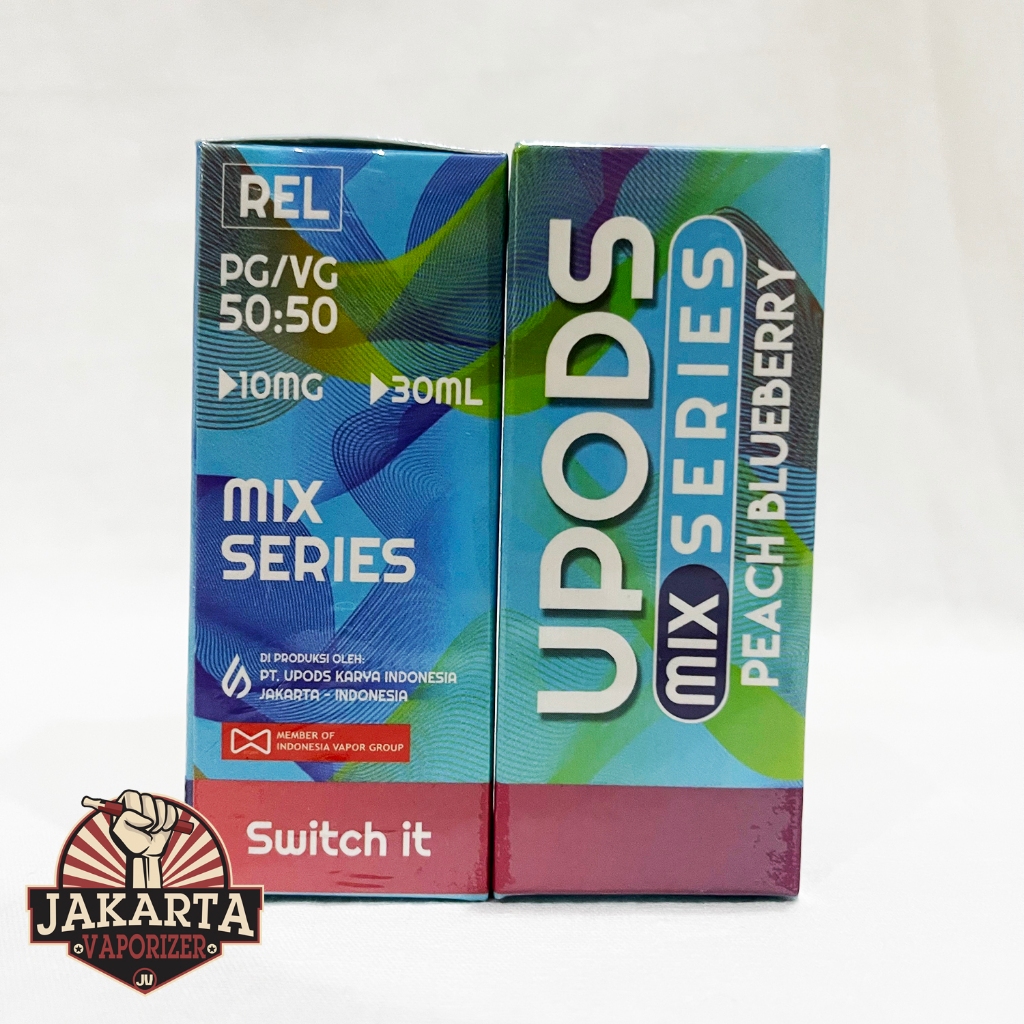 Jual SALT UPODS PEACH BLUEBERRY SALTNIC PODS FRIENDLY 30ML 10MG BY