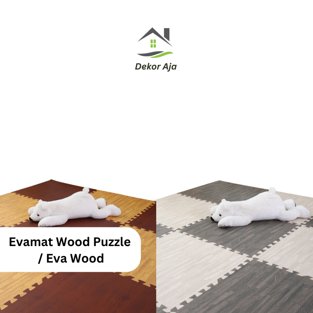 Jual Puzzle Alas Lantai Evamat Wood Karpet Alas Eva Puzzle Motif Kayu