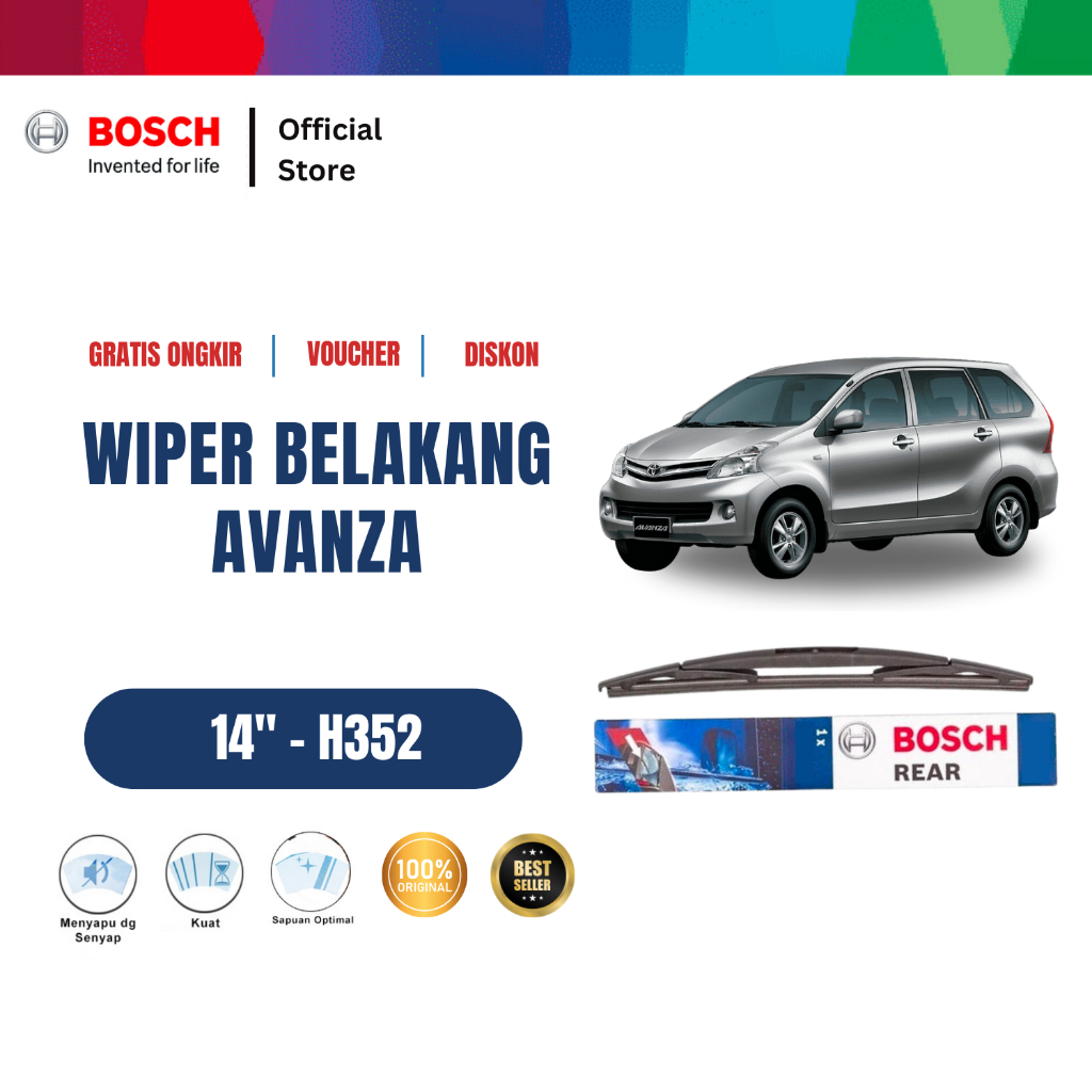 Jual Bosch Rear Wiper Kaca Belakang Mobil Avanza Rock Lock 2 14 H352