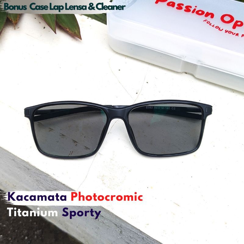 Jual Kacamata Photocromic Bluecromic Dan Antiradiasi Pria Sporty Klasik