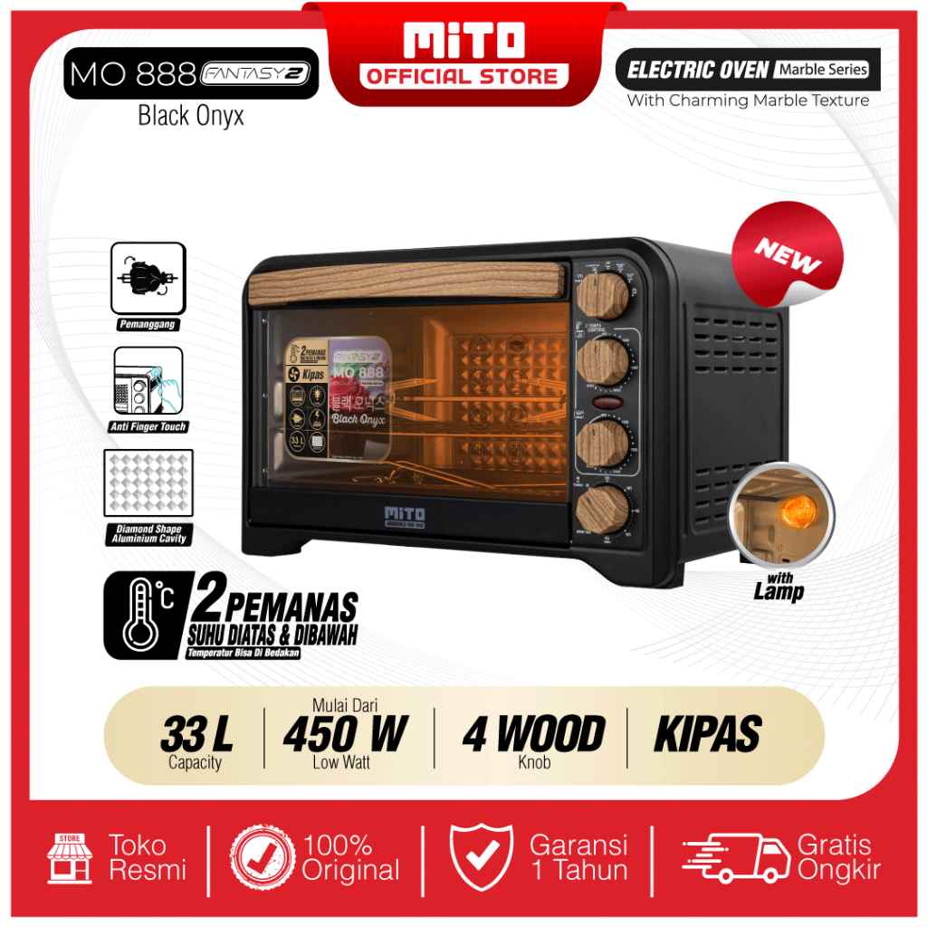 Jual Mito Oven Listrik Fantasy Mo Wood Series L Low Watt