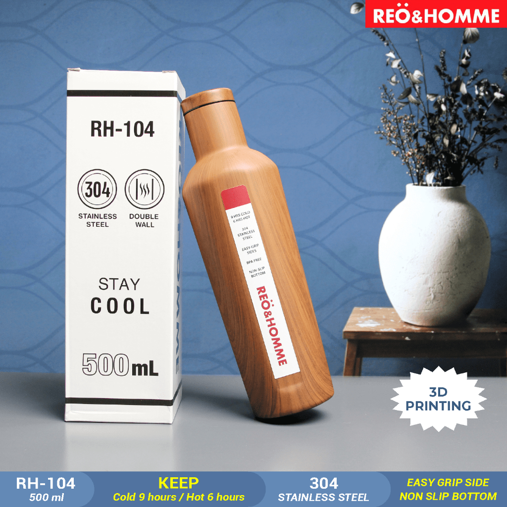 Jual Reo Homme Botol Minum Viral Tumbler Motif Kekinian 500ML Insulated