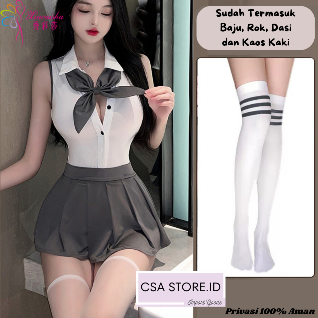 Jual Sexy Lingerie Cosplay Set Kostum Seragam Baju Sekolah Jepang