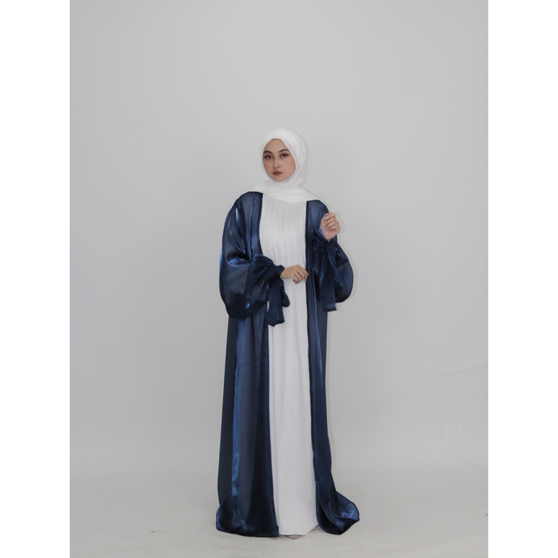 Jual Amara Outer Shimmer Abaya Turki Dress Lebaran Outfit Lebaran