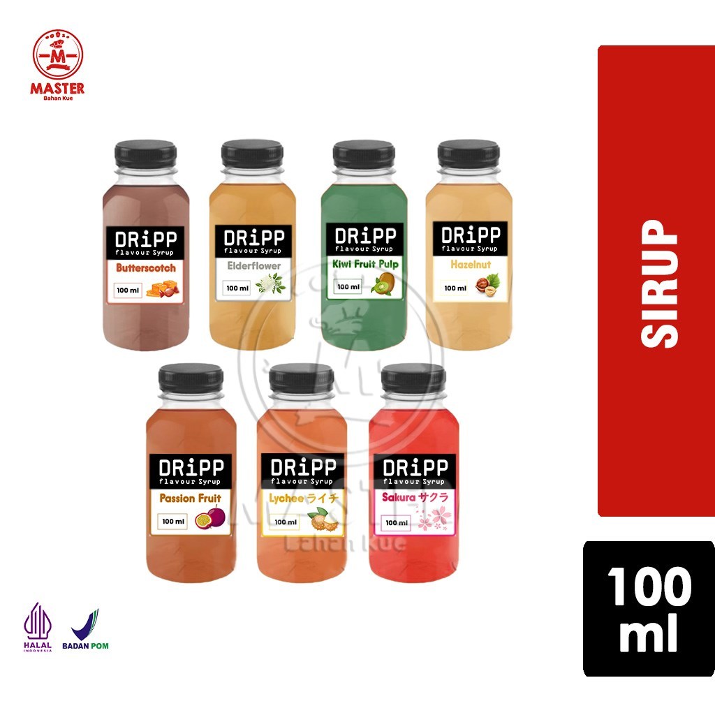 Jual Sirup Dripp Repack Syrup Dripp All Varian Botol Plastik 100 Ml