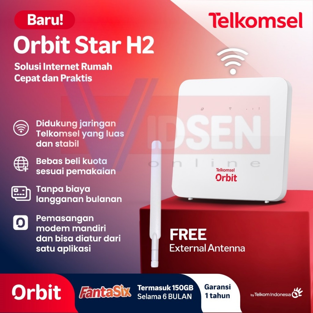 Jual Huawei B320 Telkomsel Orbit Star H2 Modem Router WiFi High Speed