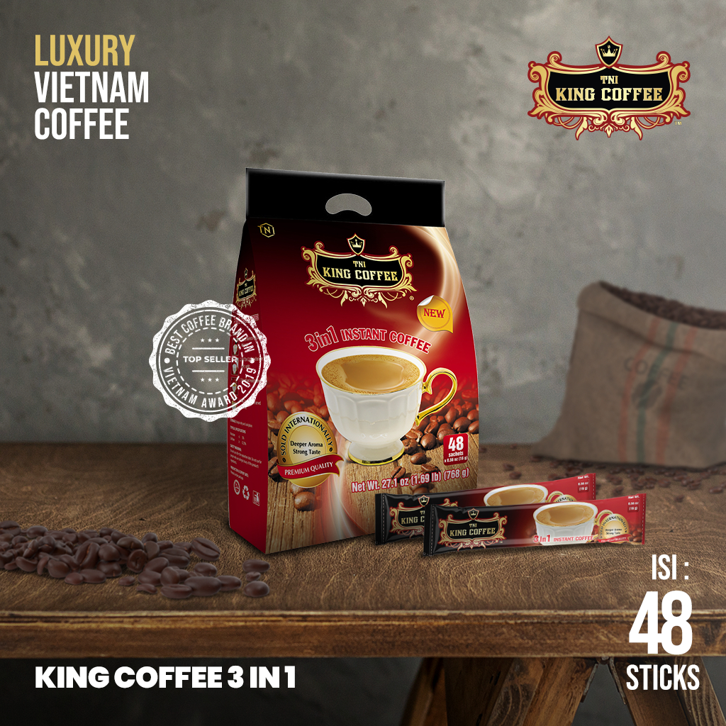 Jual Kopi Instan Import Vietnam Trung Nguyen King Coffee 3 In 1 48