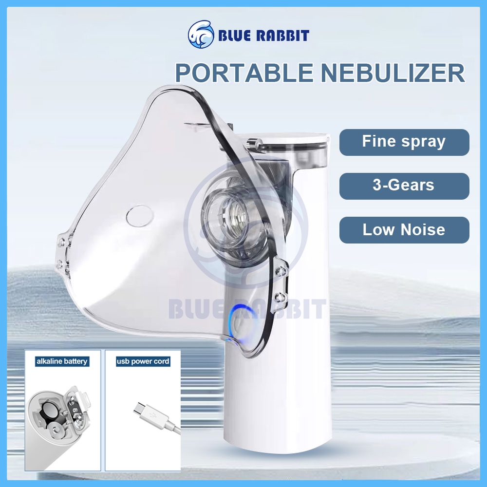 Jual Bluerabbit Nebulizer Portable Mesh Alat Uap Bantu Pernafasan Asma