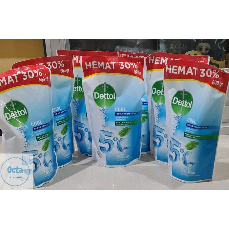 Jual Dettol Sabun Mandi Cair Anti Bakteri Cool Gr Refil Shopee