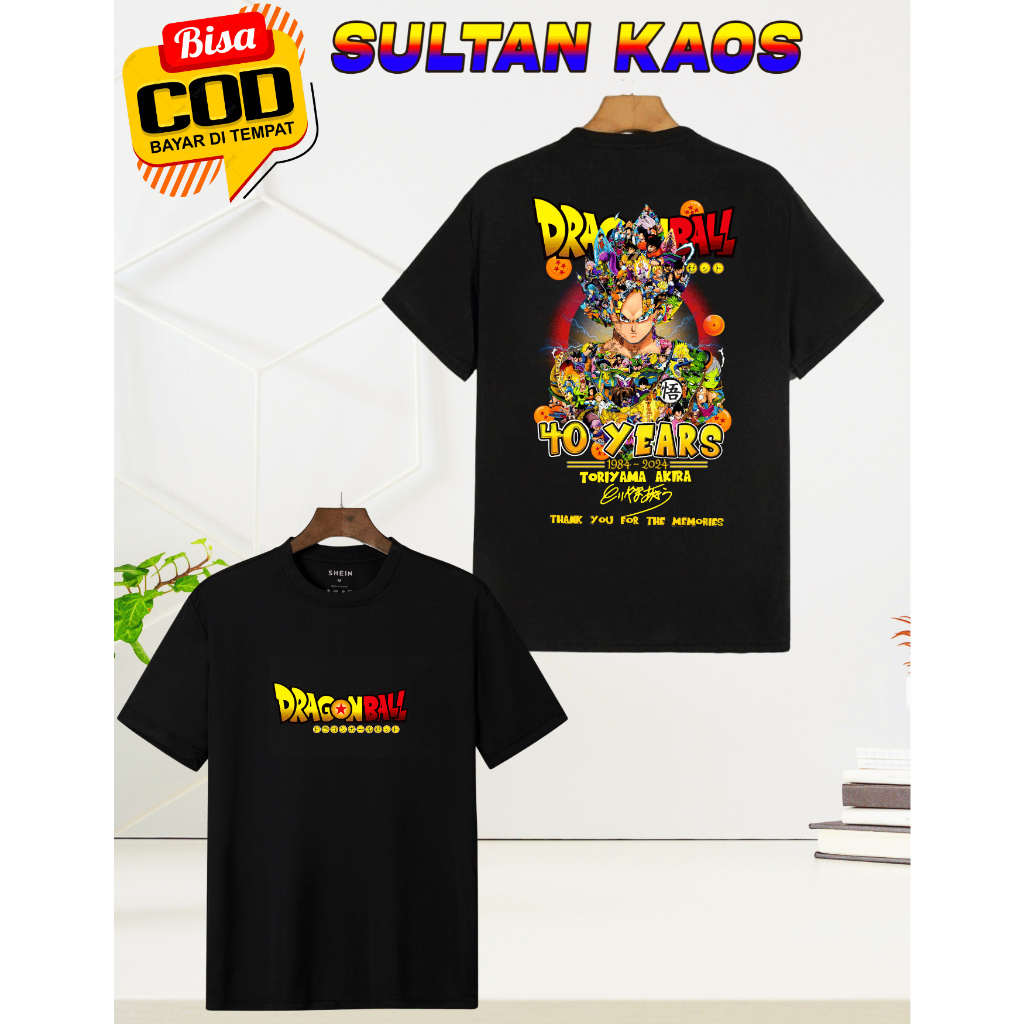 Jual Kaos Son Goku And Toriyama Akira Dewasa Dan Remaja Baju Son Goku