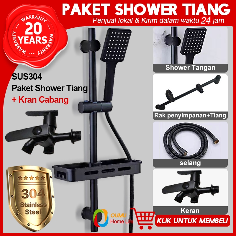 Jual Shower Kamar Mandi Satu Set Sus Paket Shower Tiang Stainless