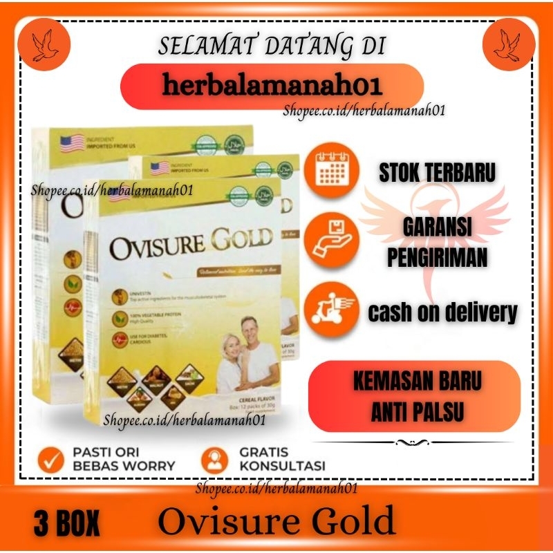 Jual Box Ovisure Gold Susu Vitamin Tulang Dan Sendi Nyeri Otot