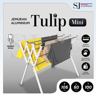 Jual Tulip Mini Jemuran Baju Pakaian Jemuran Aluminium Lipat