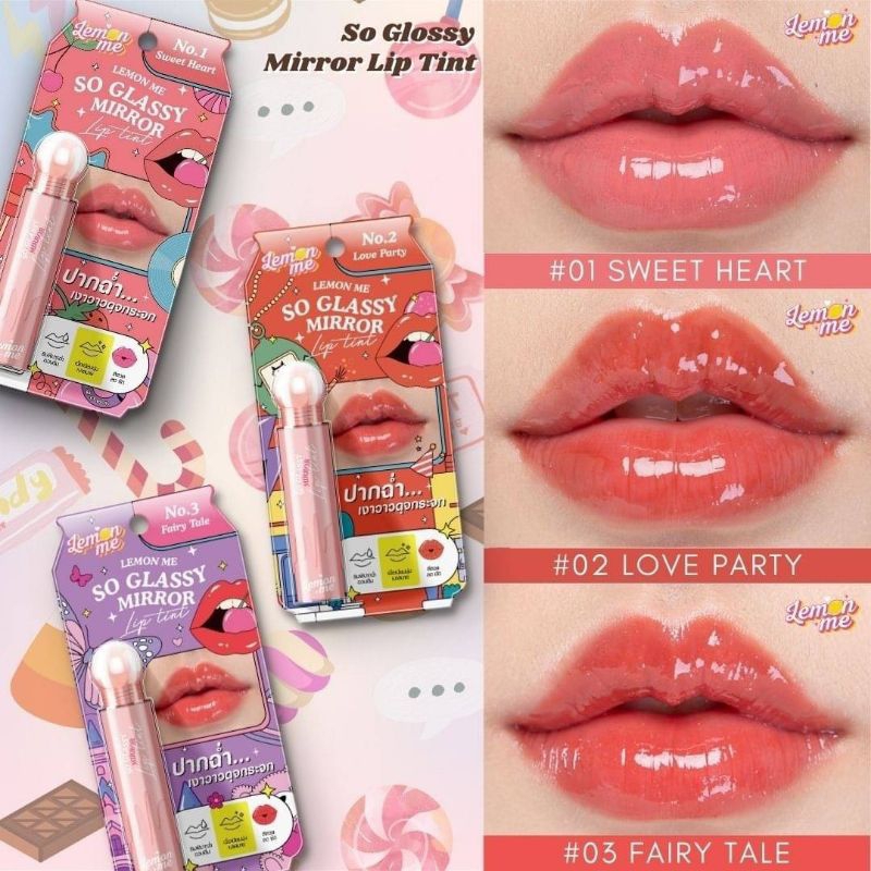 Jual LEMON ME SO GLASSY MIRROR LIP TINT LM2002 3 2g Shopee Indonesia