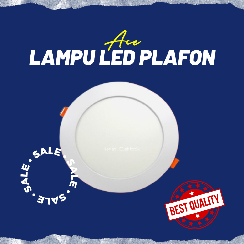 Jual Lampu Led Downlight Plafon Tanam Rata Inbow Ace Cahaya Putih