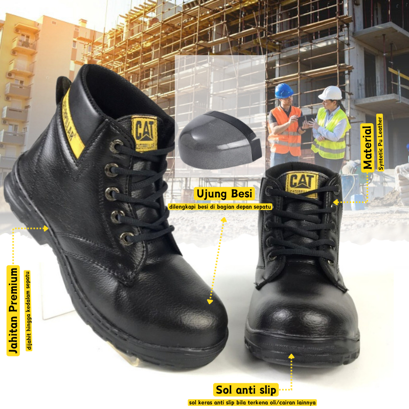 Jual Sepatu Safety Boots Pria Original Caterpillar Safety Shoes Boot