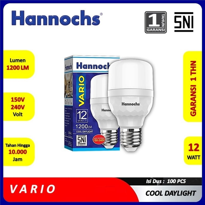 Jual Hannochs Vario Lampu Led 12 Watt Model Tabung Capsule 12watt E27