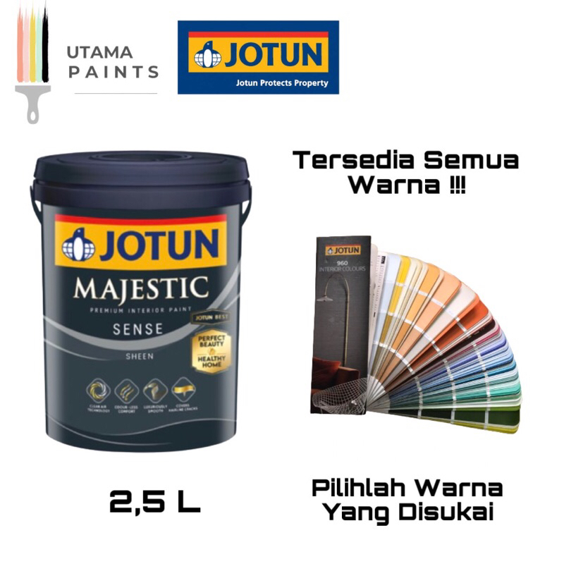 Jual Cat Tembok Interior Jotun Majestic Sense L Shopee Indonesia