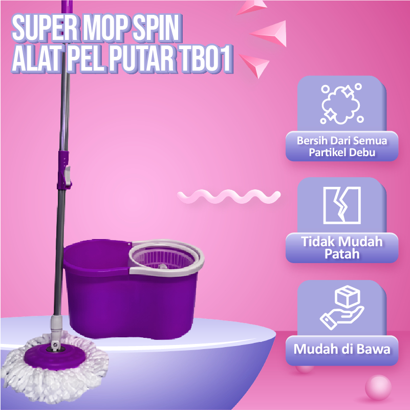 Jual Alat Pel Putar Otomatis Lantai Super Bersih Dan Ember Multifungsi