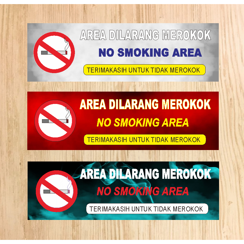 Jual Stiker Area Dilarang Merokok Stiker No Smoking Area Stiker