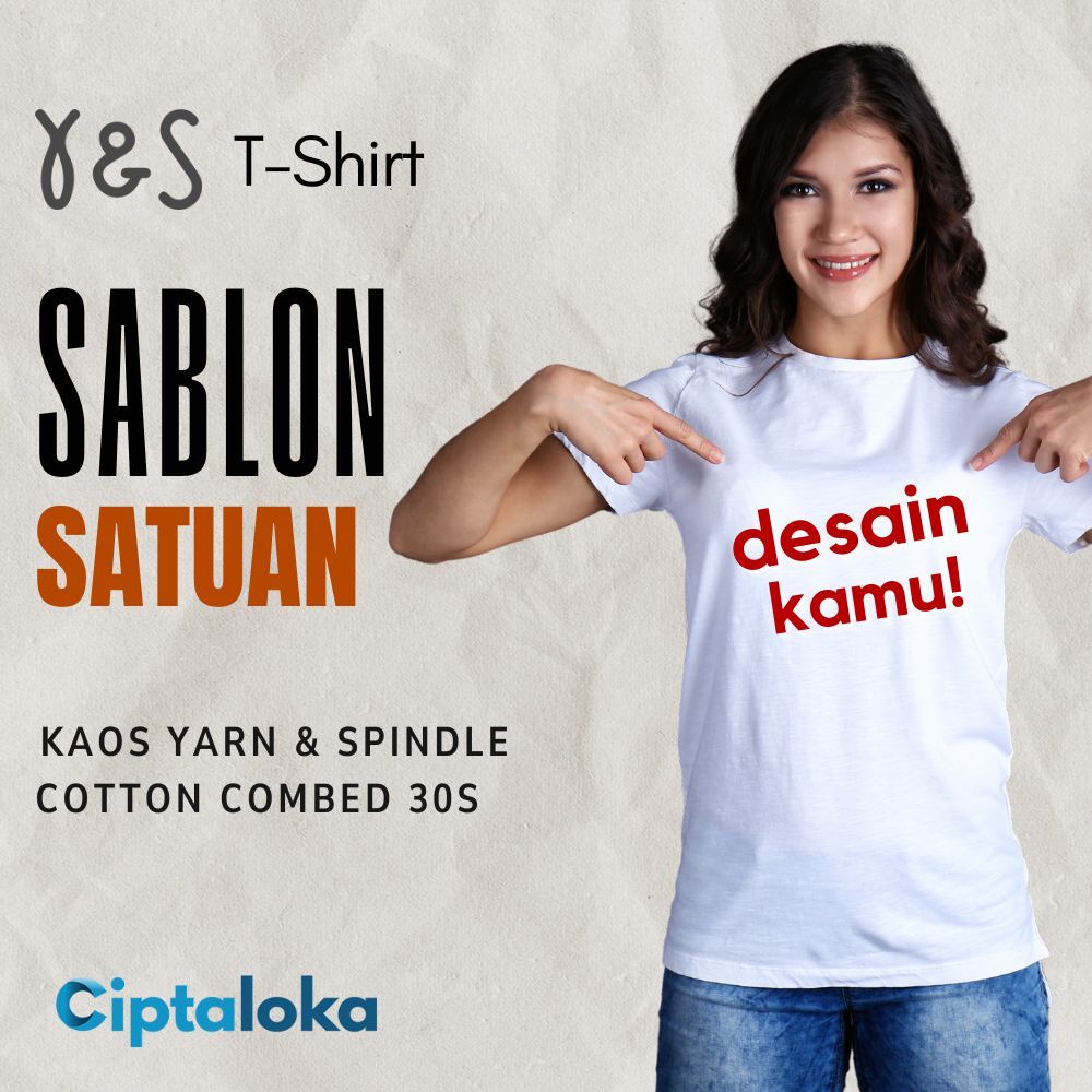 Jual Kaos Custom Y S Sablon Kaos Custom Satuan S Print Desain